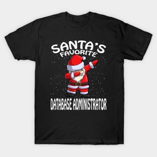 Santas Favorite Database Administrator Christmas T-Shirt